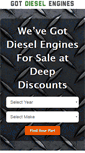 Mobile Screenshot of gotdieselengines.com